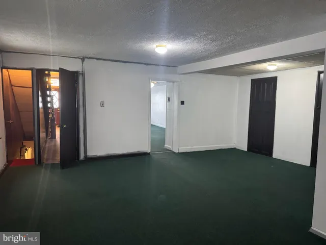 a view of hallway with stairs