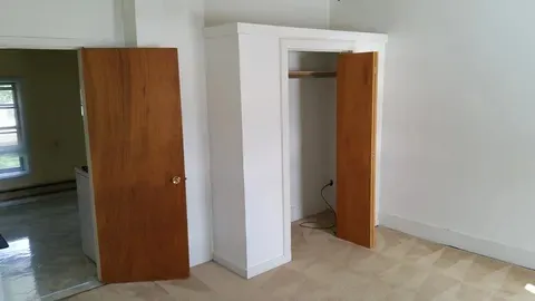 a view of an front door