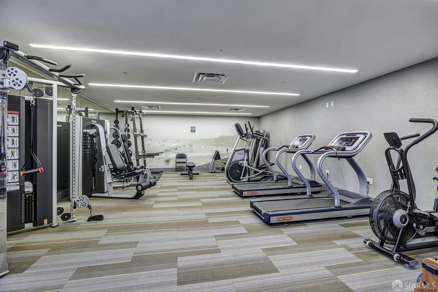 99 Rausch Street, Unit 214 San Francisco, CA 94103 - Photo 49 of 73 a view of a room with gym equipment