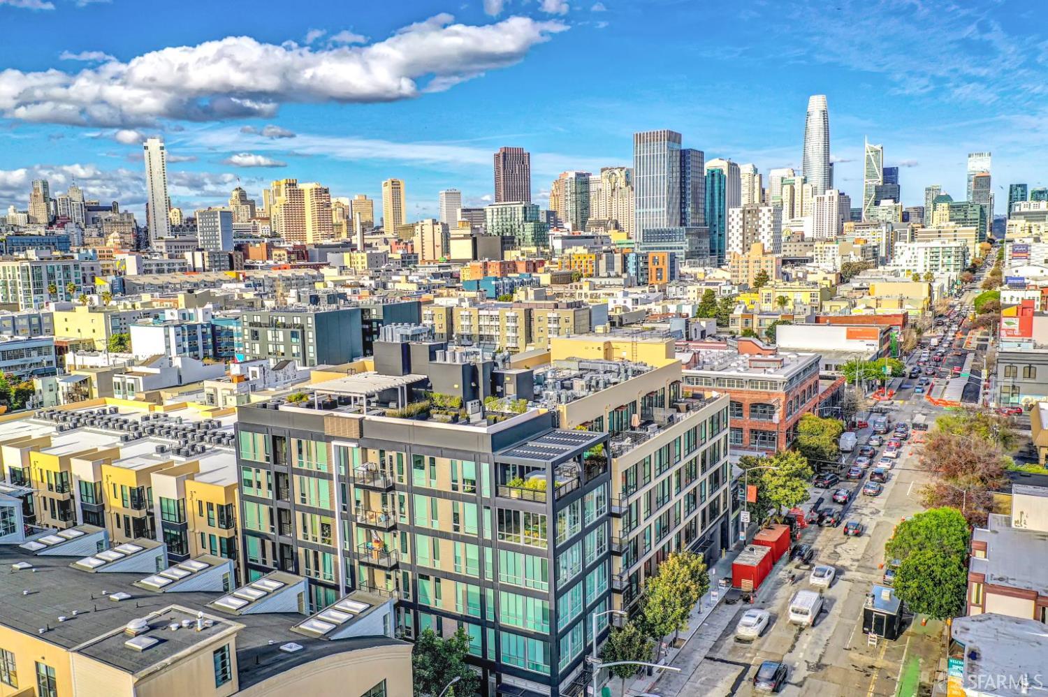 99 Rausch Street, Unit 214 San Francisco, CA 94103 - Photo 62 of 73 a view of a city with tall buildings