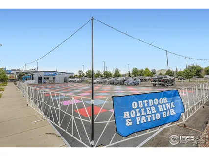 a view of a wooden deck with a bench