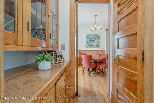 a view of living room and dining room