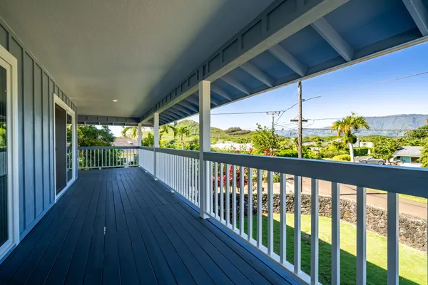 a view of a balcony