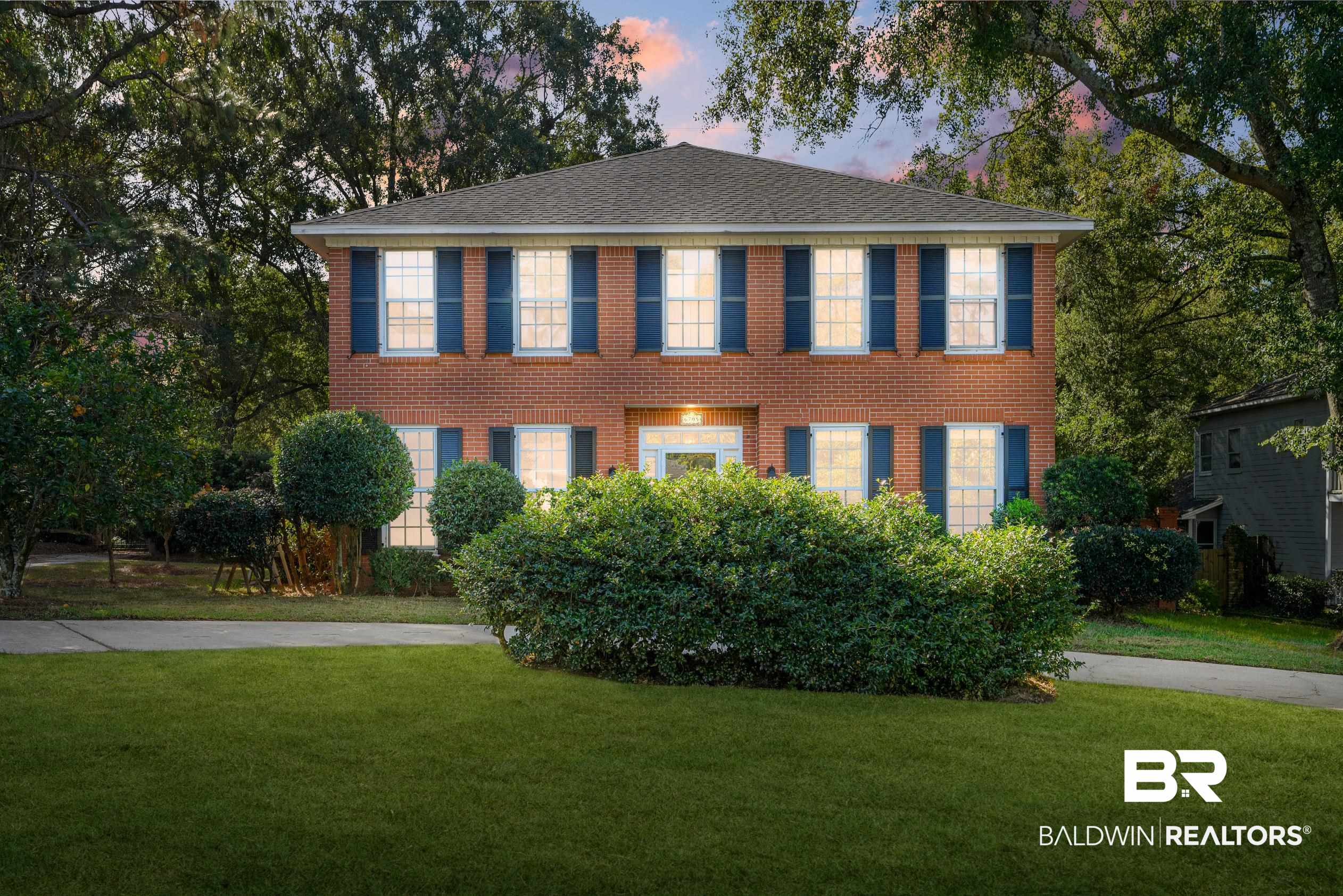 6705 Ridgeland Road South Mobile, AL 36695 - Photo 3 of 44 Colonial inspired home featuring a lawn