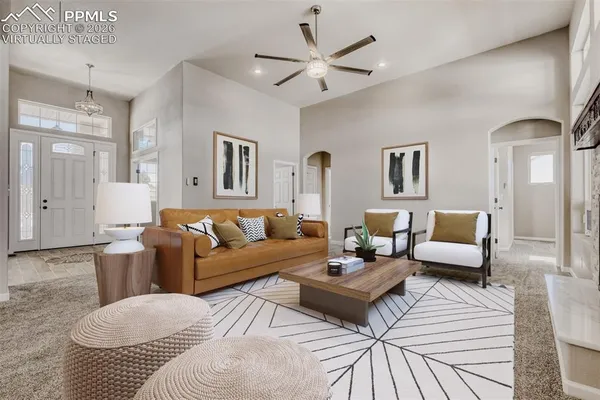 a view of an empty room