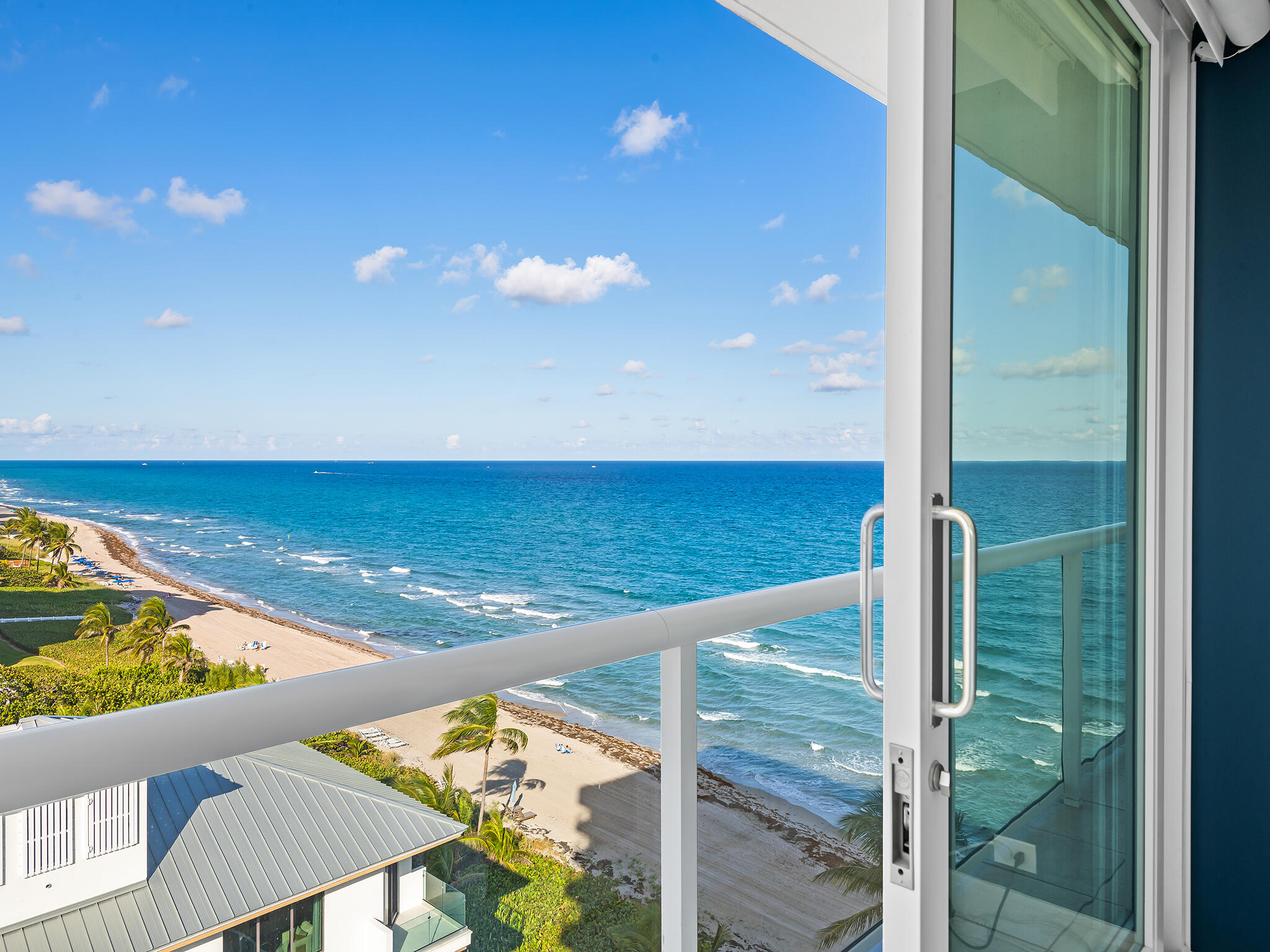 3505 South Ocean Boulevard, Unit 10N Highland Beach, FL 33487 - Photo 16 of 42 a view of an ocean from a balcony