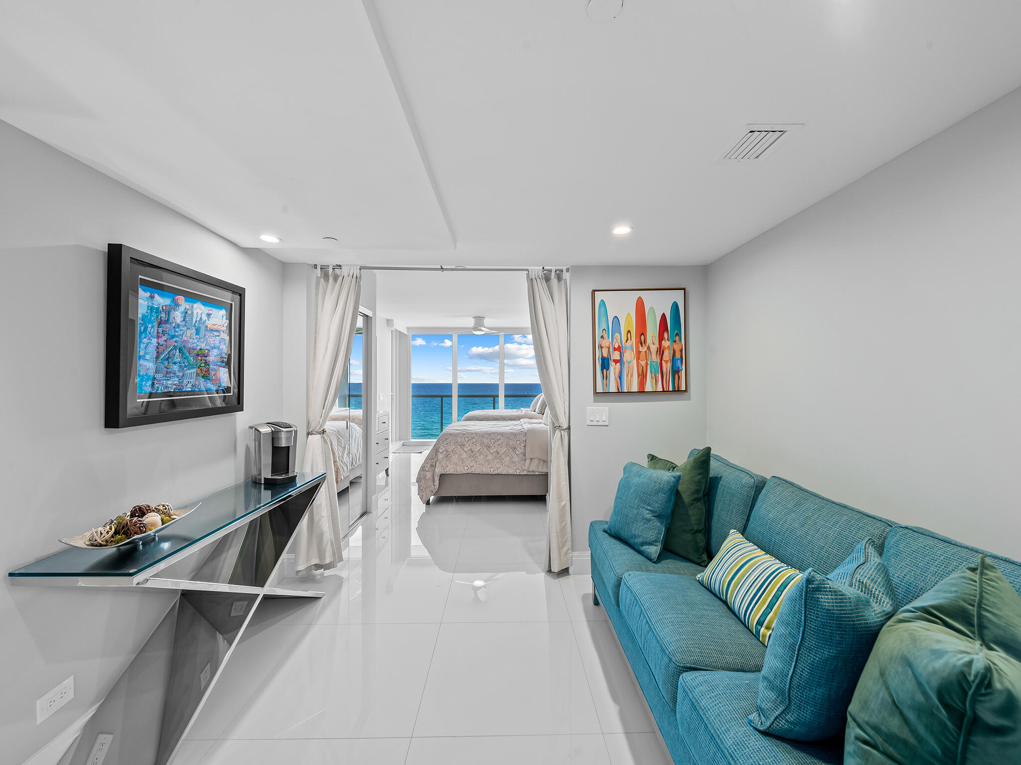 3505 South Ocean Boulevard, Unit 10N Highland Beach, FL 33487 - Photo 31 of 42 a living room with furniture and a couch