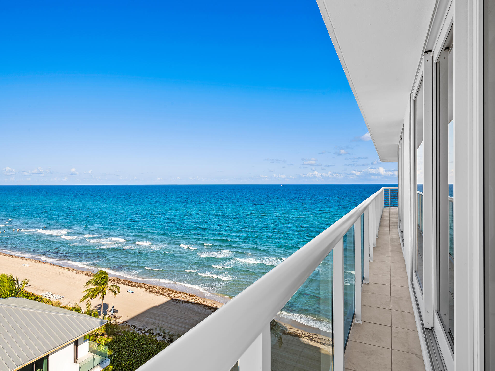 3505 South Ocean Boulevard, Unit 10N Highland Beach, FL 33487 - Photo 34 of 42 a view of an ocean from a balcony