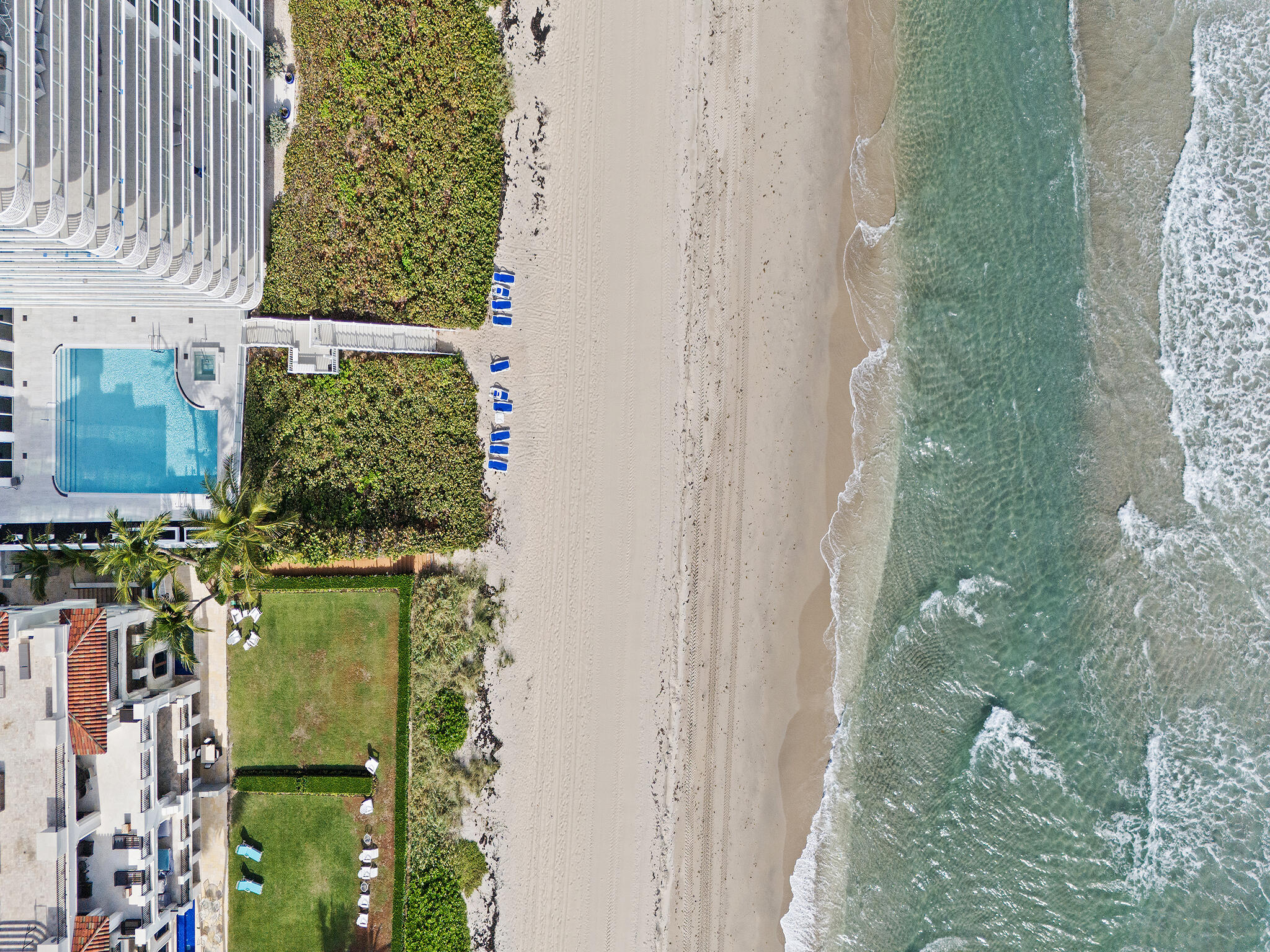 3505 South Ocean Boulevard, Unit 10N Highland Beach, FL 33487 - Photo 36 of 42 a bird view of a garden