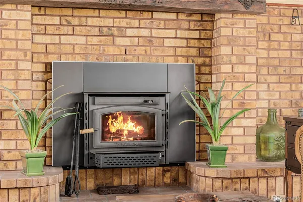 a television with a outdoor space