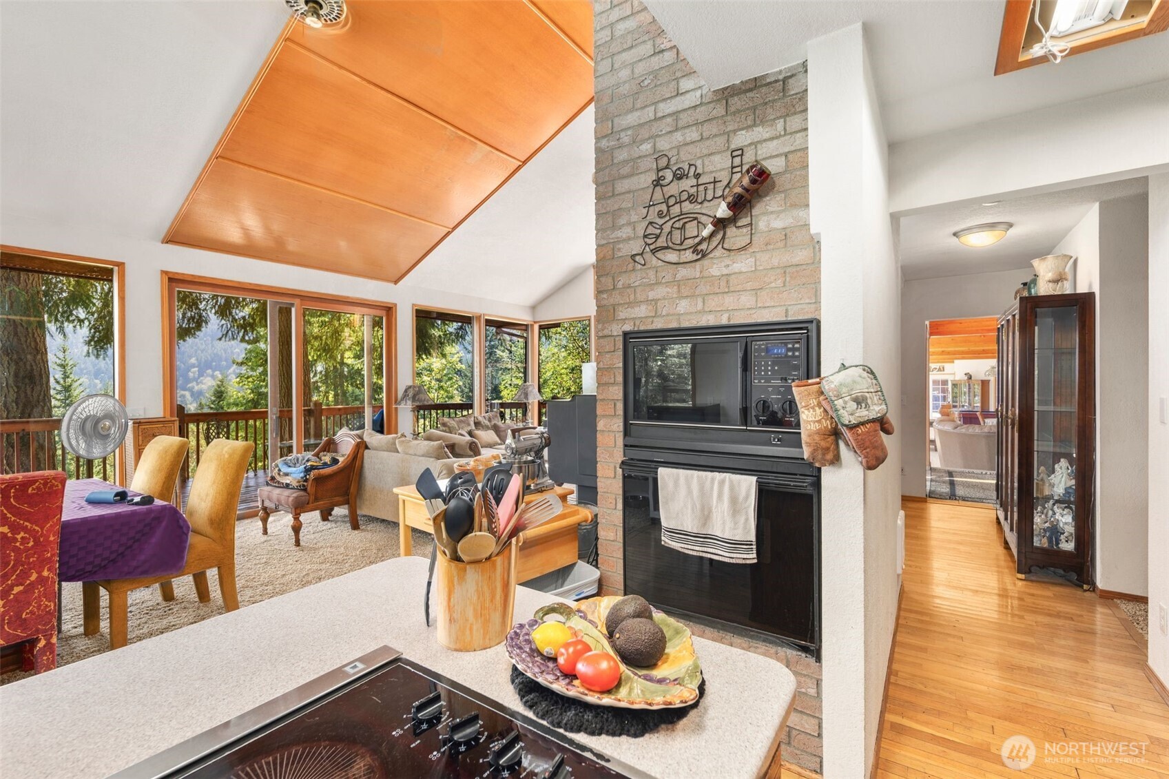 428 Eagle Ridge Road Port Angeles, WA 98363 - Photo 11 of 40 a living room with furniture and a fireplace