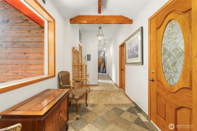 a bathroom with a sink double vanity and a mirror