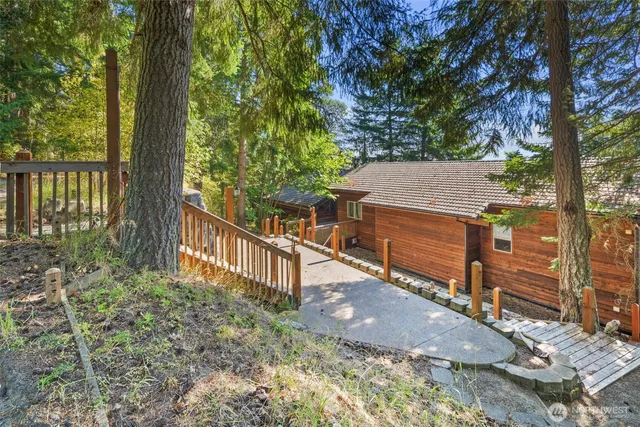 a view of grassy field with trees