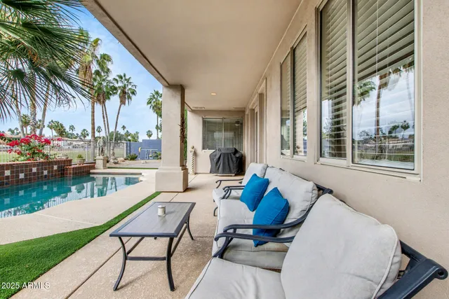 a view of a garage with a bike and car
