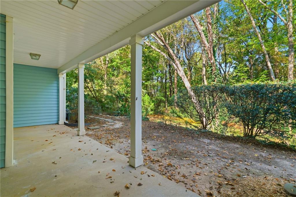 4053 Whitehall Way Alpharetta, GA 30004 - Photo 26 of 28 a view of a backyard
