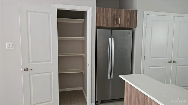 a room with storage and utility