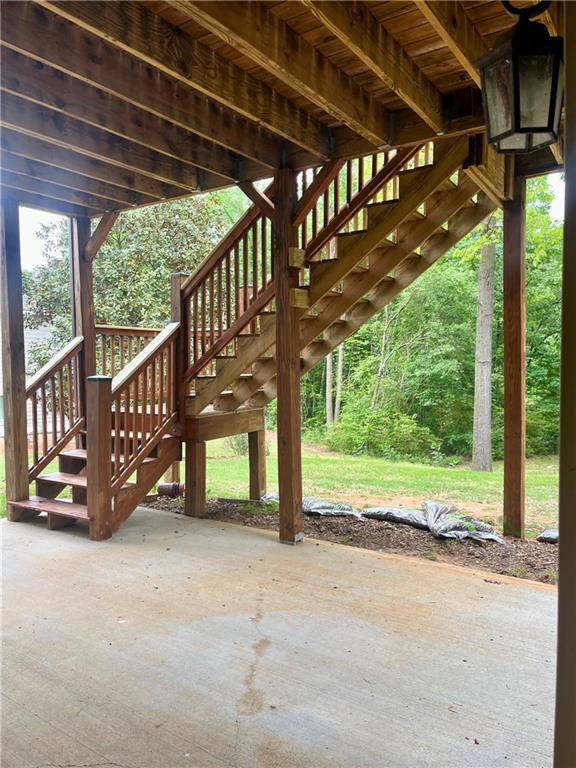 348 Hidden Trail Pendergrass, GA 30567 - Photo 33 of 40 a view of a porch with hardwood
