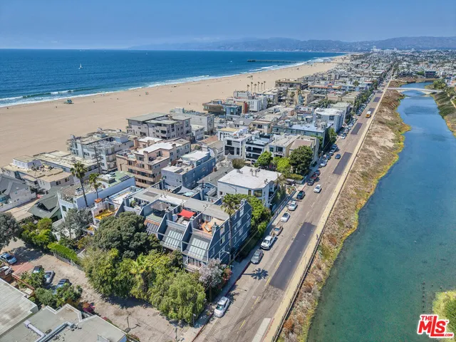 a view of a city and ocean view