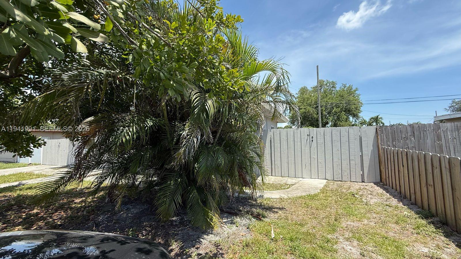 5621 Cleveland Street Hollywood, FL 33021 - Photo 17 of 19 a backyard of a house with a tree