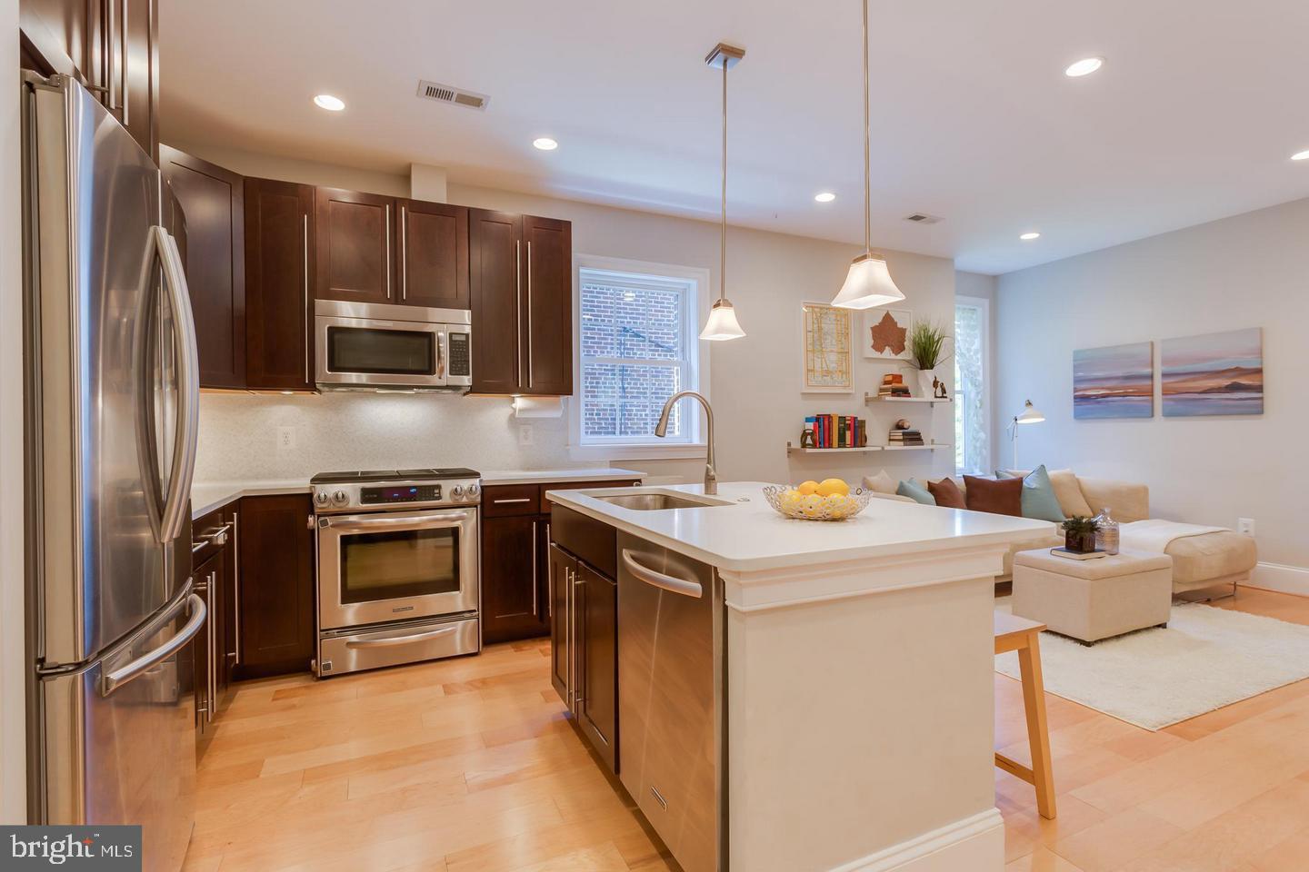 3937 Davis Place Northwest, Unit 3 Washington, DC 20007 - Photo 2 of 22 Eat-in Kitchen with Stainless Steel Appliances