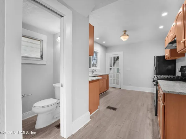 a house view with a outdoor space