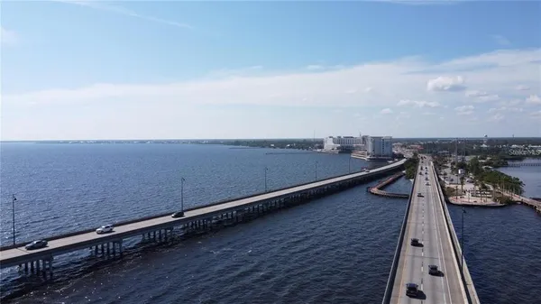 a view of city and ocean