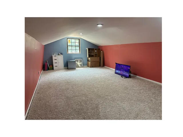 a room with window and a table