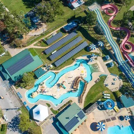 a view of a lake with houses