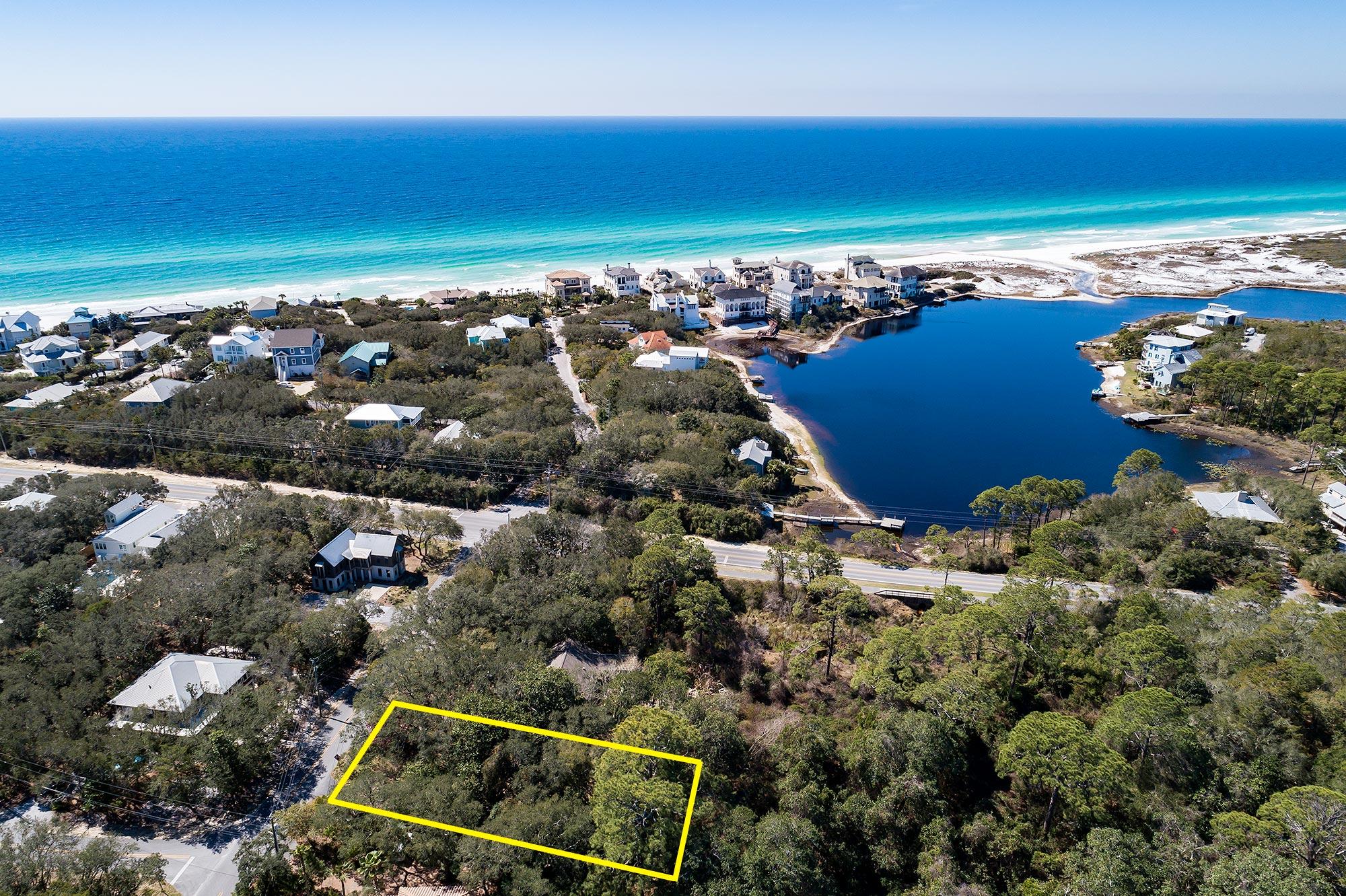 Lot 3 North Bishop Road Santa Rosa Beach, FL 32459 - Photo 1 of 8 an aerial view of multiple house