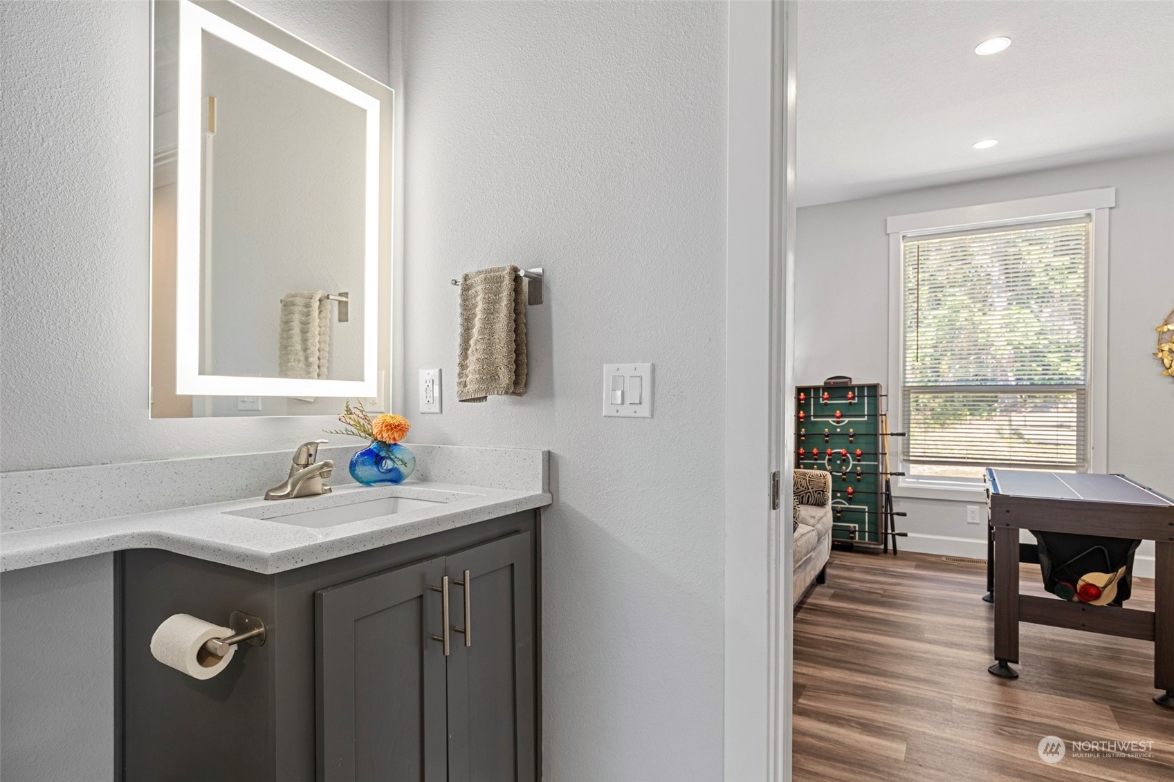 6303 Kirkhill Road Clinton, WA 98236 - Photo 21 of 40 a kitchen with sink and cabinets
