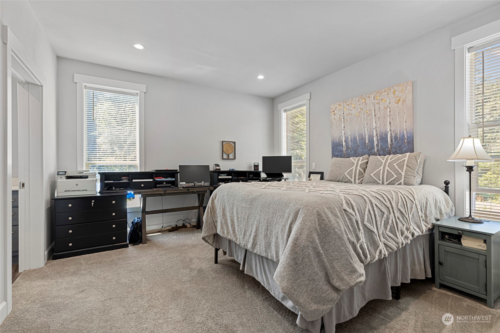 6303 Kirkhill Road Clinton, WA 98236 - Photo 25 of 40 a bed room with a bed and a window