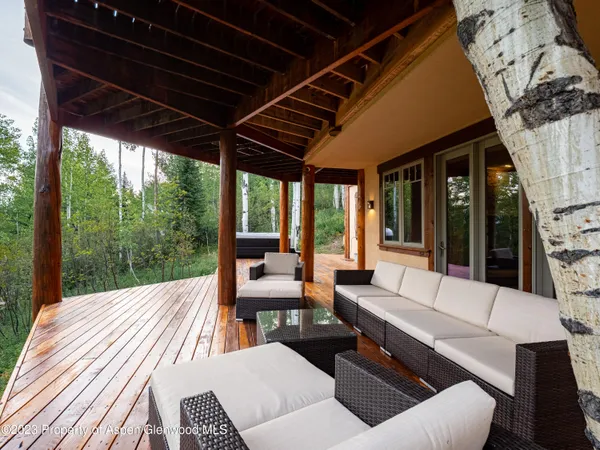 a outdoor space with patio lots of furniture