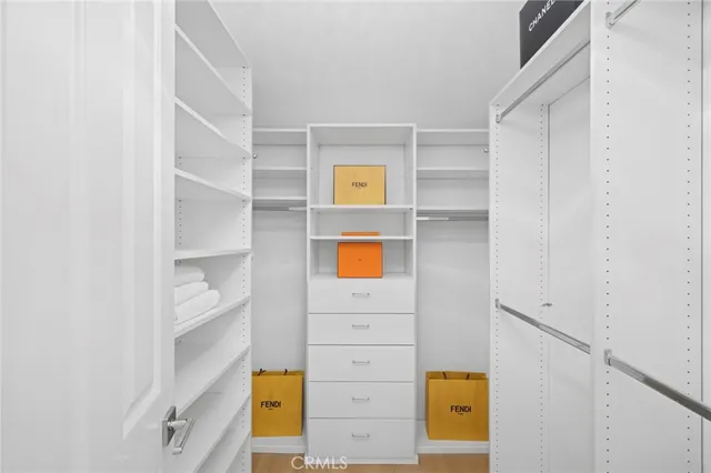 a view of walk in closet