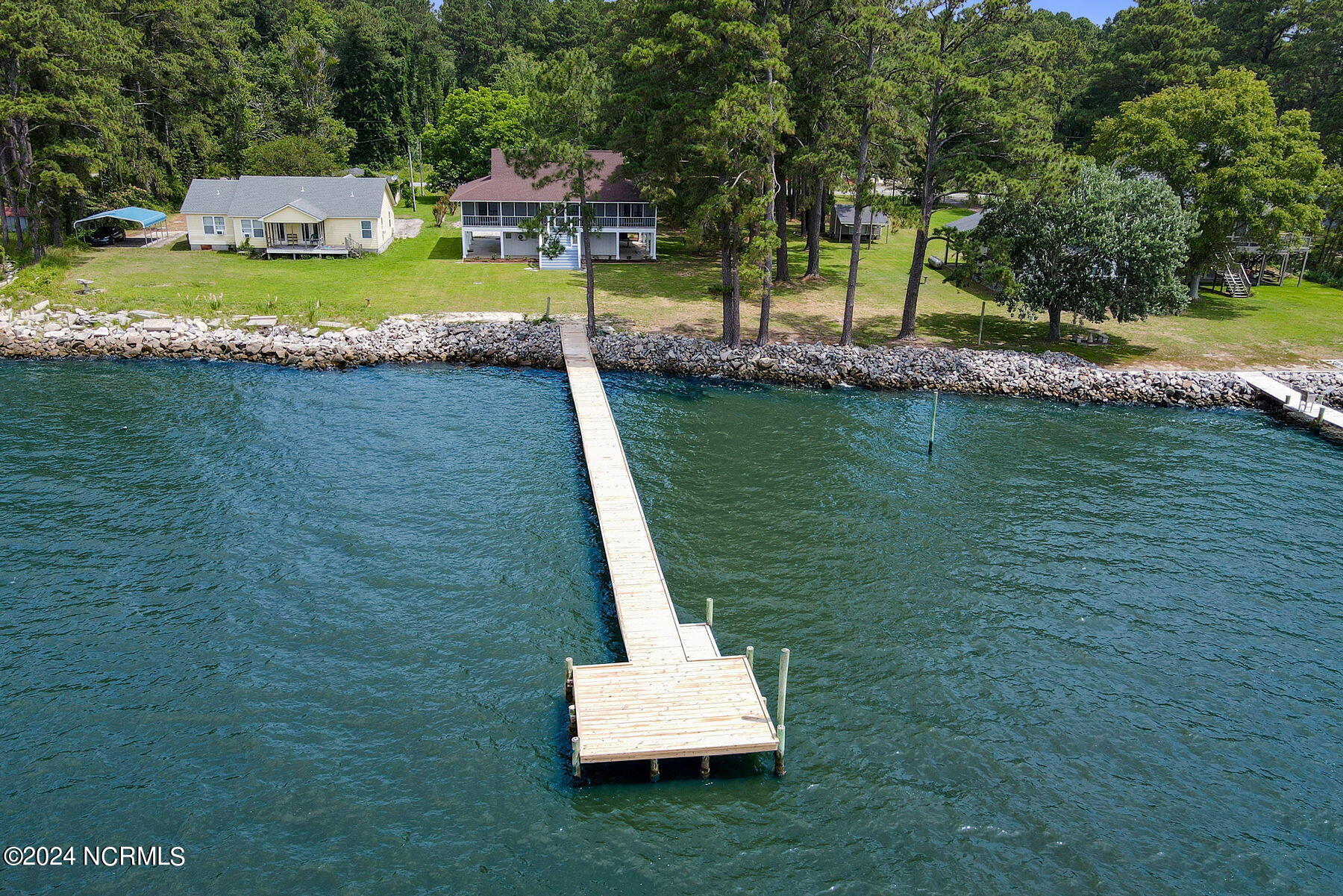 2017 Old Pamlico Beach Road West Belhaven, NC 27810 - Photo 18 of 26 Pier as seen from the sky.
