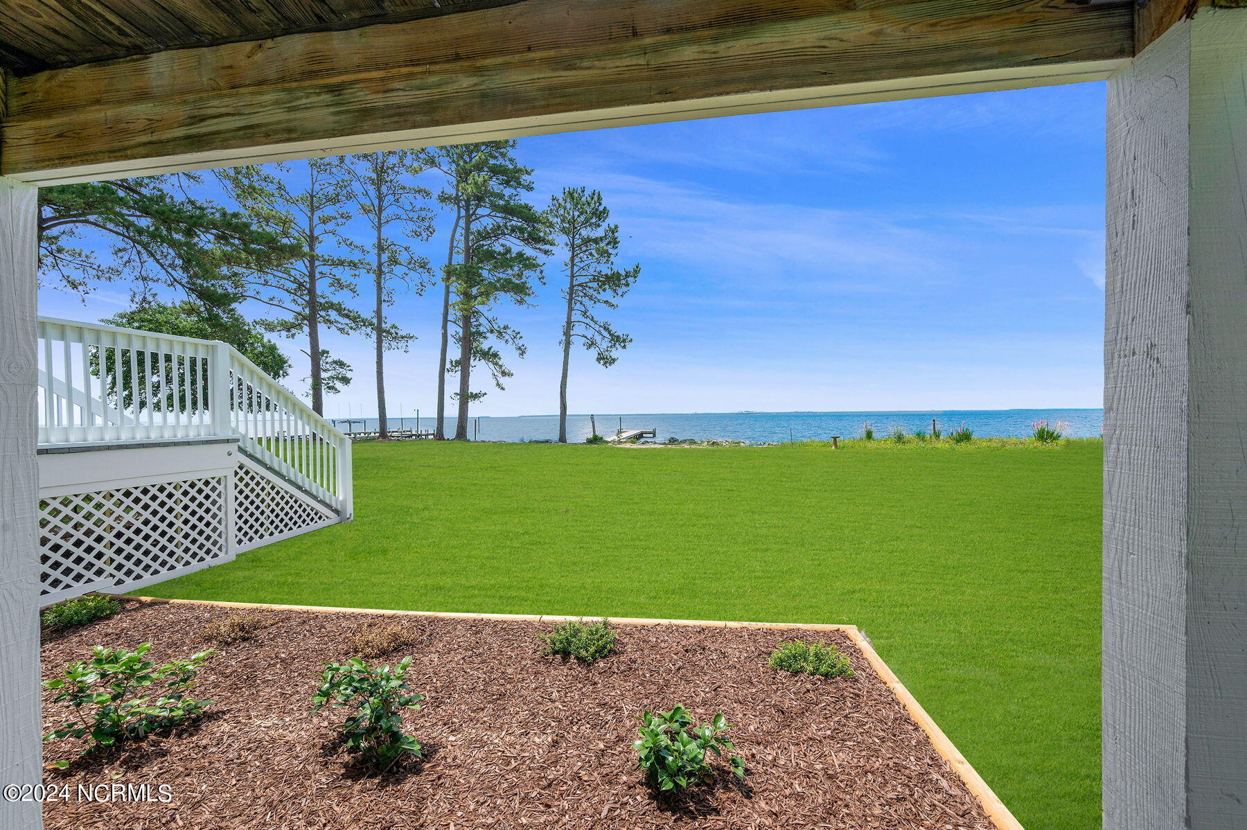 2017 Old Pamlico Beach Road West Belhaven, NC 27810 - Photo 20 of 26 Right side facing water. Landscaping is complete