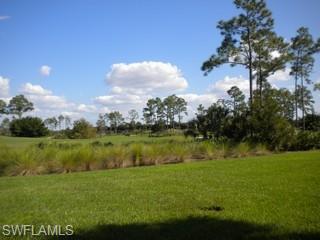a view of a golf course with a lake