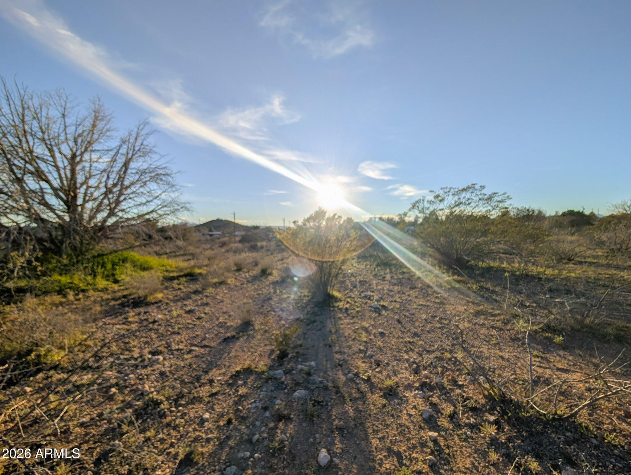 4025 East Red Baron Drive, Unit 40525757Z Rimrock, AZ 86335 - Photo 21 of 66 a view of a dry yard with mountains in the background