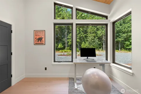 a view of a workspace with a window