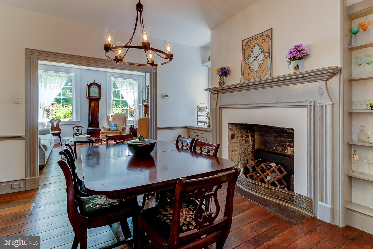 100 Walker Road Landenberg, PA 19350 - Photo 38 of 43 Dining room with fireplace