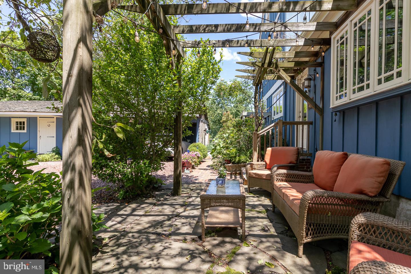 100 Walker Road Landenberg, PA 19350 - Photo 42 of 43 back secluded stone patio