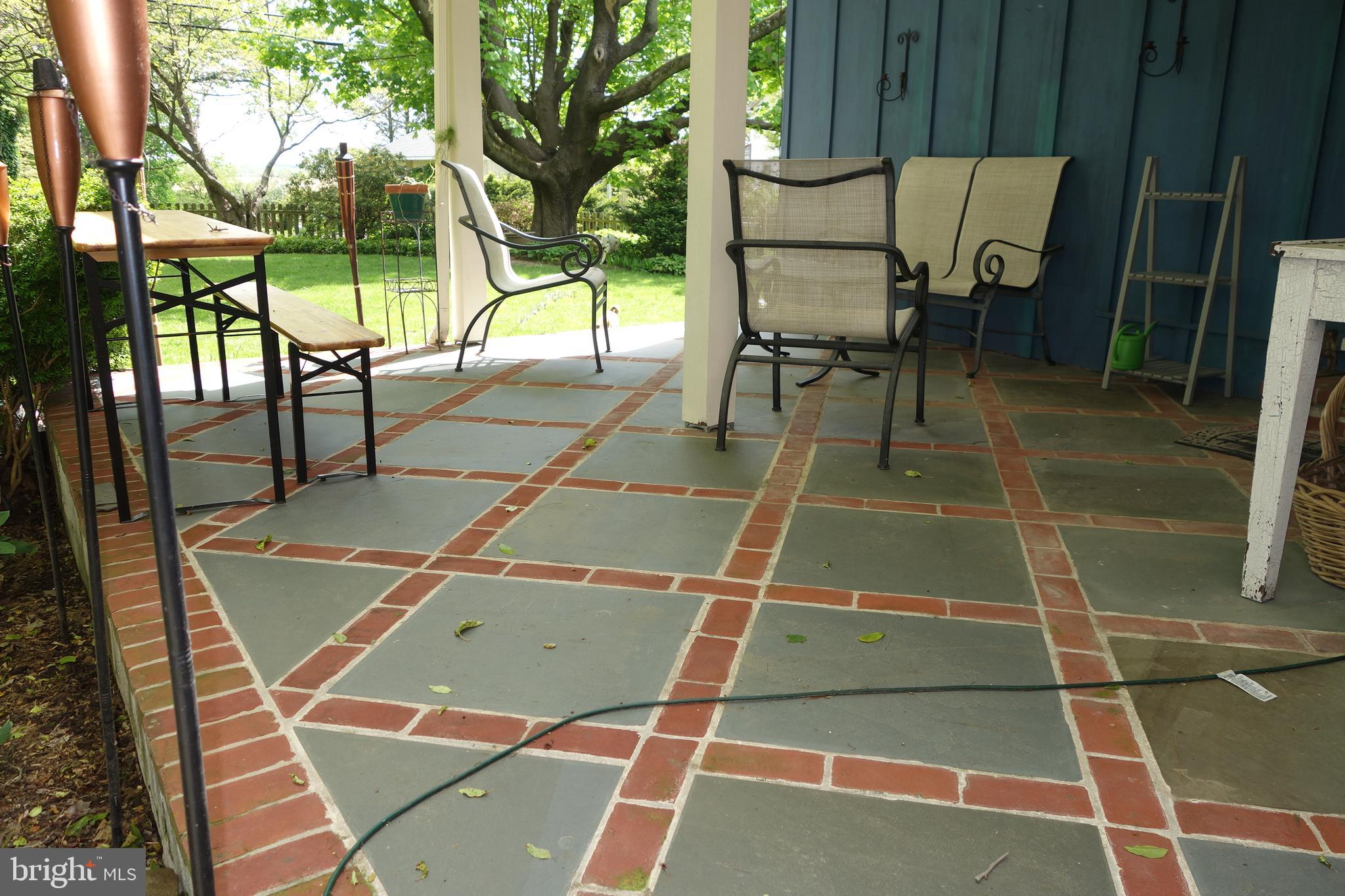 100 Walker Road Landenberg, PA 19350 - Photo 6 of 43 Front patio brick and slate design