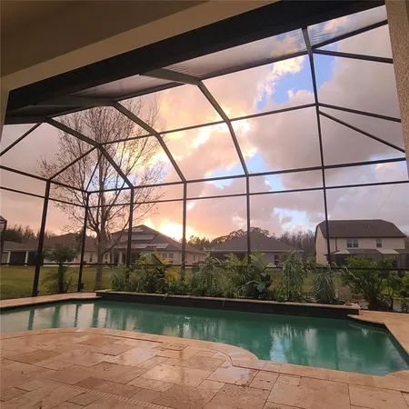 a view of a street from a balcony