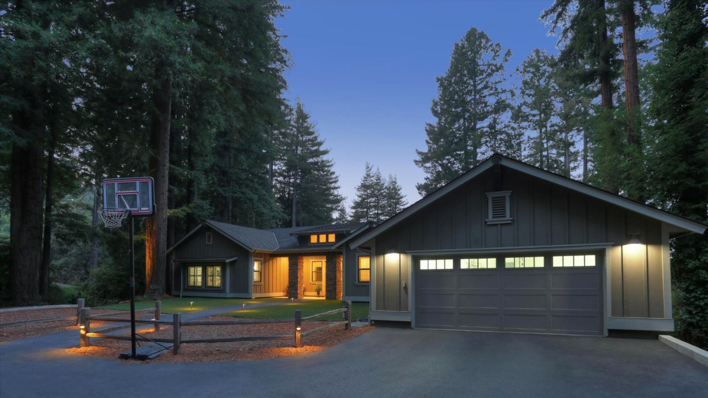 355 McKee Road Felton, CA 95018 - Photo 12 of 71 a front view of a house with a yard