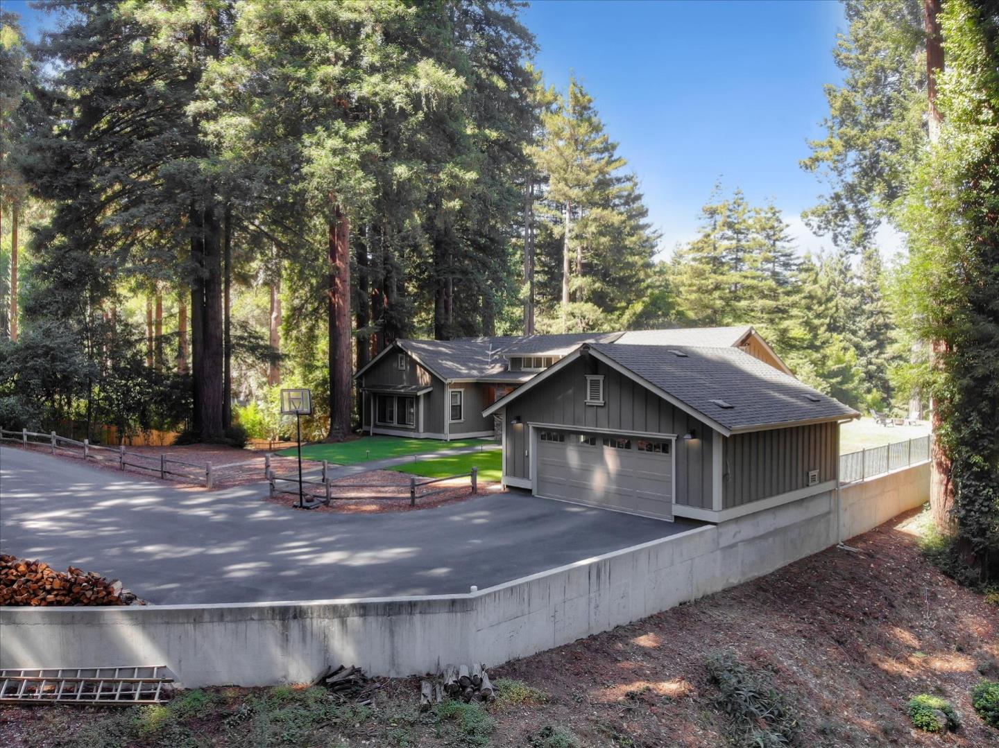 355 McKee Road Felton, CA 95018 - Photo 61 of 71 a front view of a house with garden