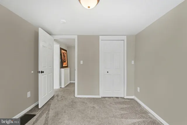 a view of an empty room