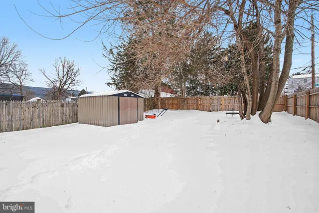a backyard of a house