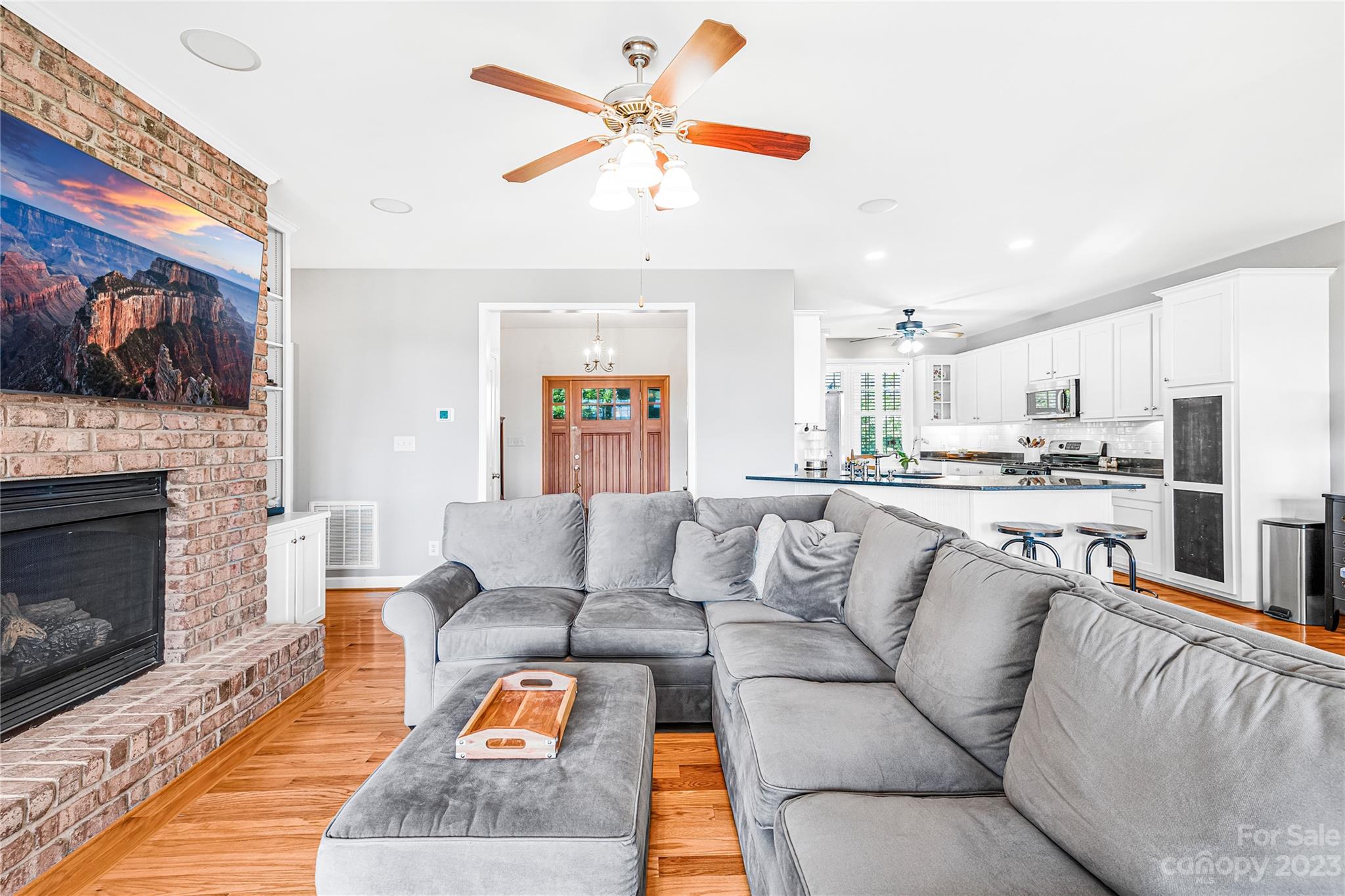 5423 Reepsville Road Vale, NC 28168 - Photo 11 of 48 a living room with furniture and a fireplace