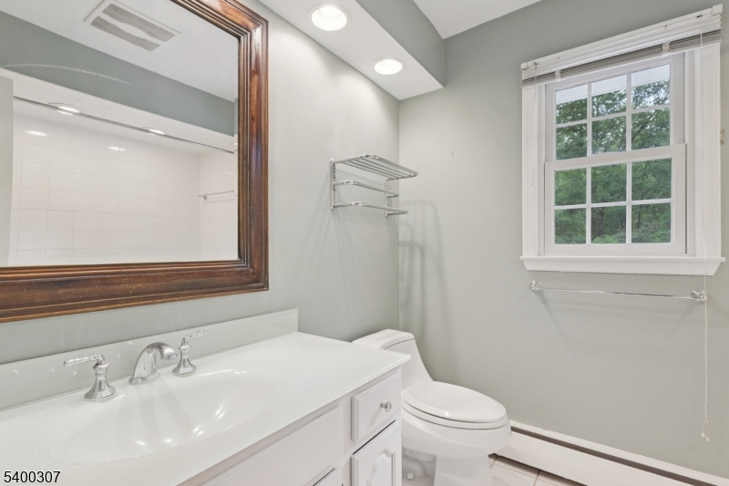 247 Spencer Road Bernards, NJ 07920 - Photo 13 of 48 a bathroom with a sink a toilet and a mirror