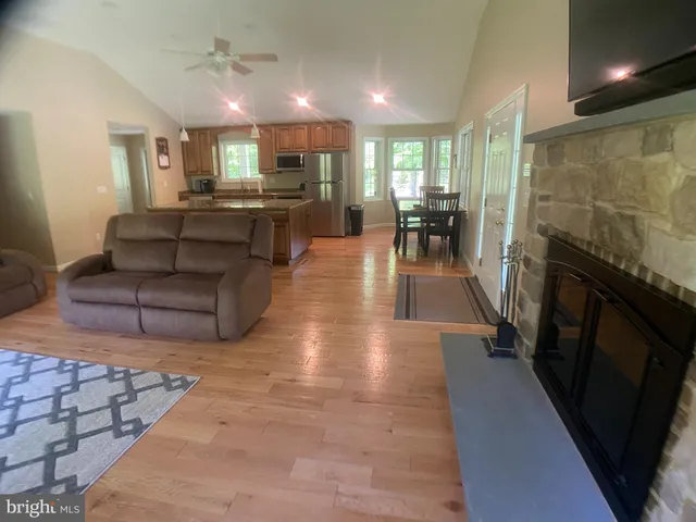 a view of outdoor space and trees