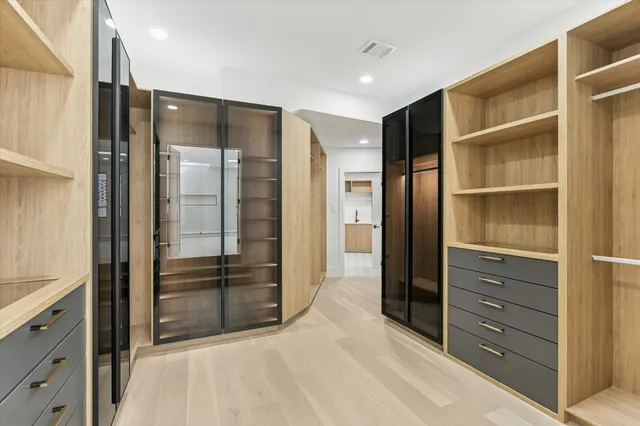 a view of closet area